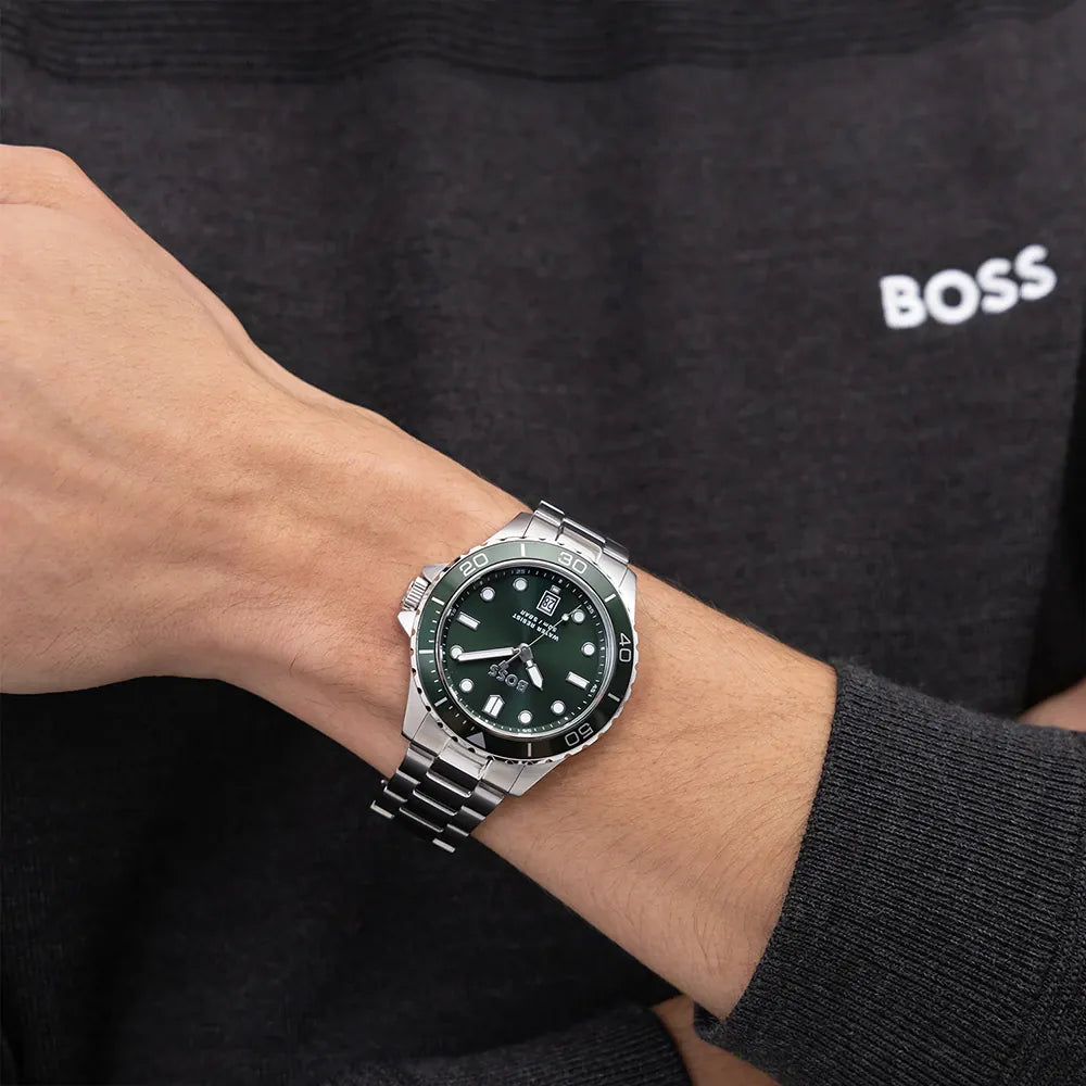 Hugo Boss Troper Sport Green Dial Men's Watch - 1514294
