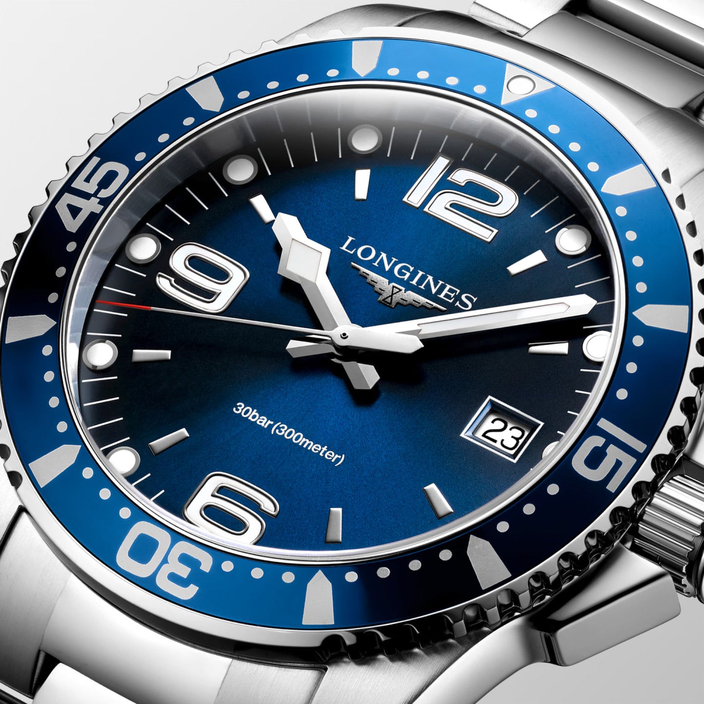 Longines HydroConquest Blue Dial 41mm Quartz Movement Stainless Steel Men's Watch - L37404966