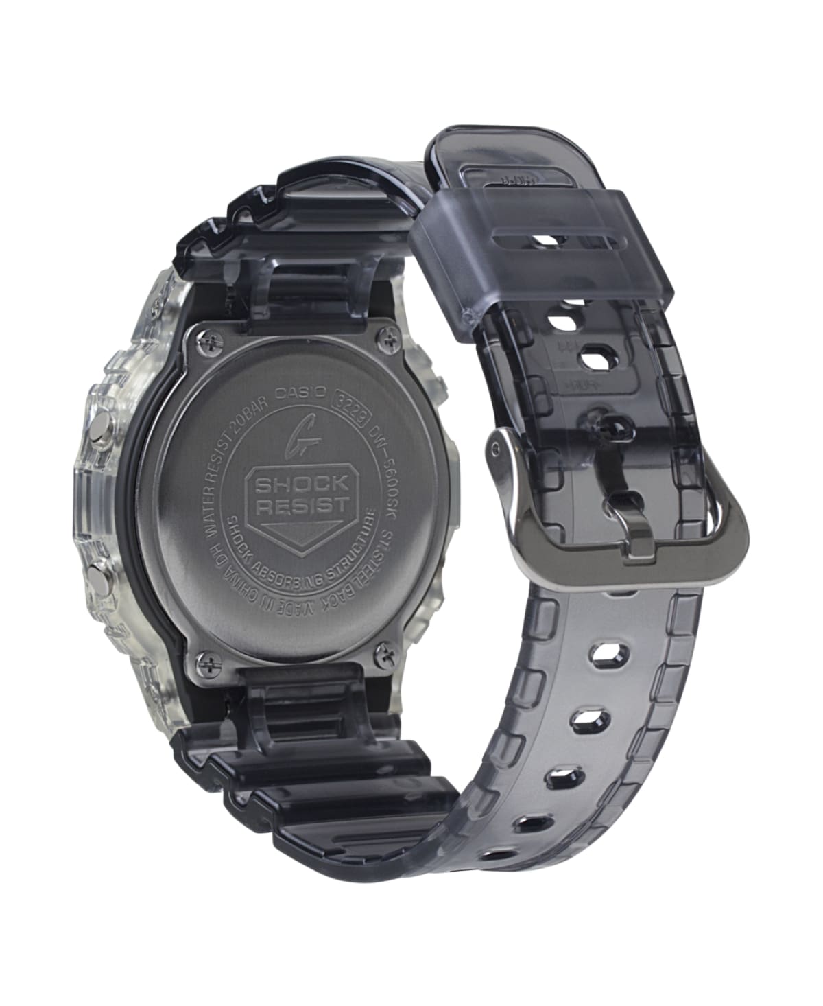 Casio G-Shock Translucent Grey Digital Mens watch- DW-5600SK-1DR