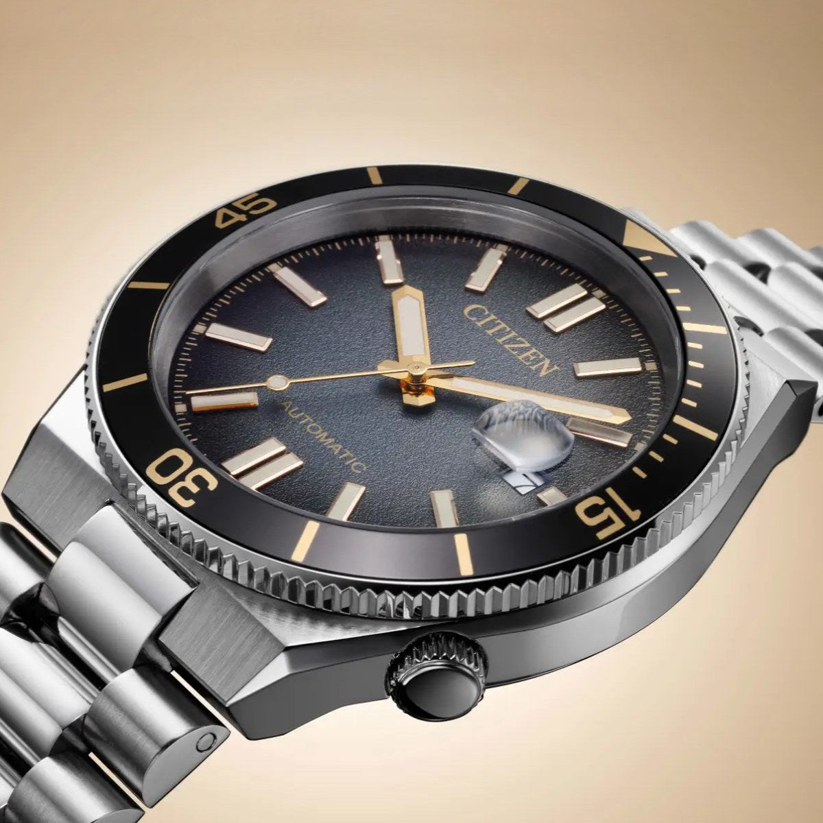 CITIZEN TSUYOSA Shore New Limited-Edition Inspired by a Journey Back in Time Gradient Black Dial Men's Watch - NJ0238-57E