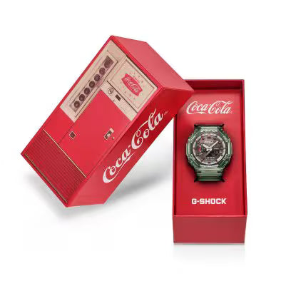G-SHOCK Coca-Cola Collaboration Special Edition ANALOG-DIGITAL Men's Watch - GA-2100CC-3A