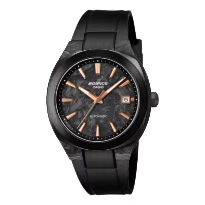 Casio Edifice Automatic Black Dial Carbon Case Men's Watch - EFK-200XPB-1A