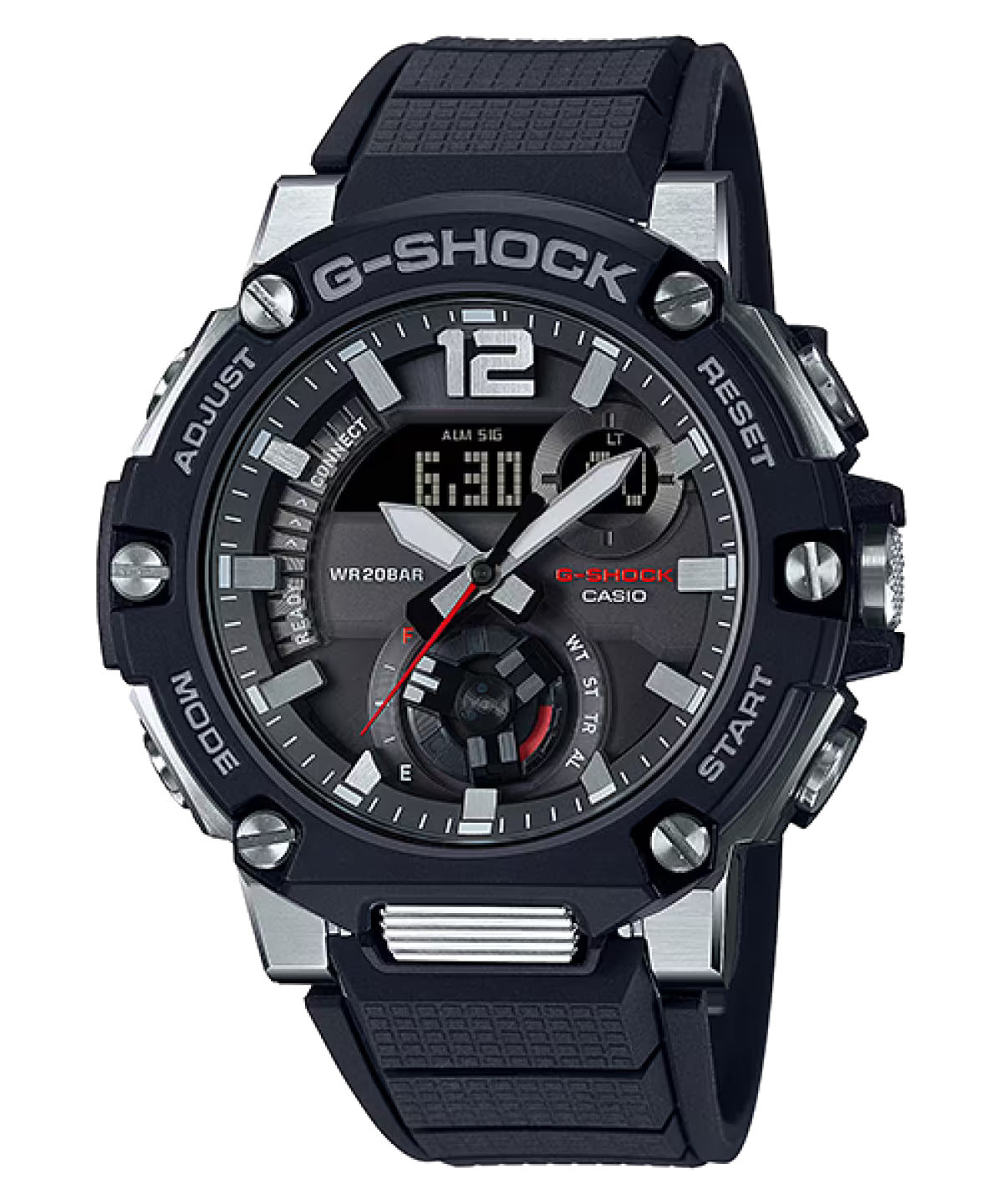 Casio G-Shock G Steel Dual Time Solar Bluetooth Men's Watch- GST-B300-1ADR