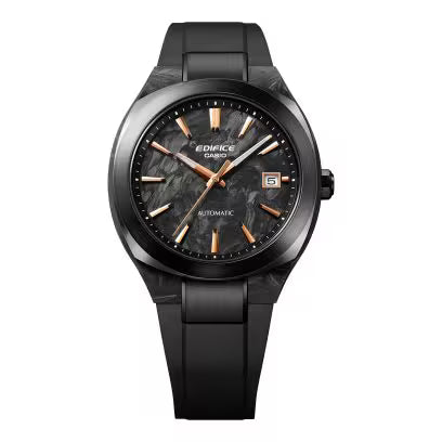 Casio Edifice Automatic Black Dial Carbon Case Men's Watch - EFK-200XPB-1A