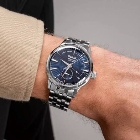 Seiko Presage Cocktail Time Blue Moon Dial 40.5mm Automatic Men's Watch - SSA347