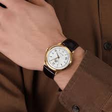 Orient Bambino V2 40.5mm White Dial Black Leather Strap Men's Watch - FAC00007W0