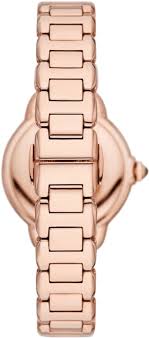 Emporio Armani Three Hands Rose Gold Ladies Watch - AR11570