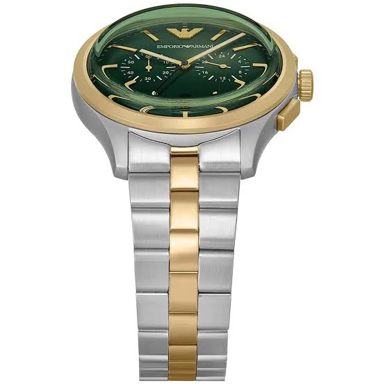Emporio Armani Chronograph Green Dial 42mm Men's Watch - AR11692