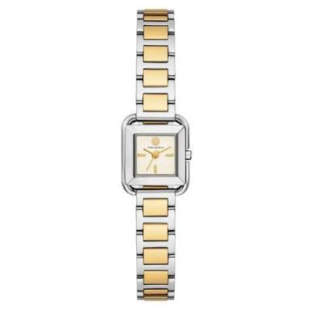 Tory Burch The Kira Square 2 Tone Ladies Watch - TBW6027