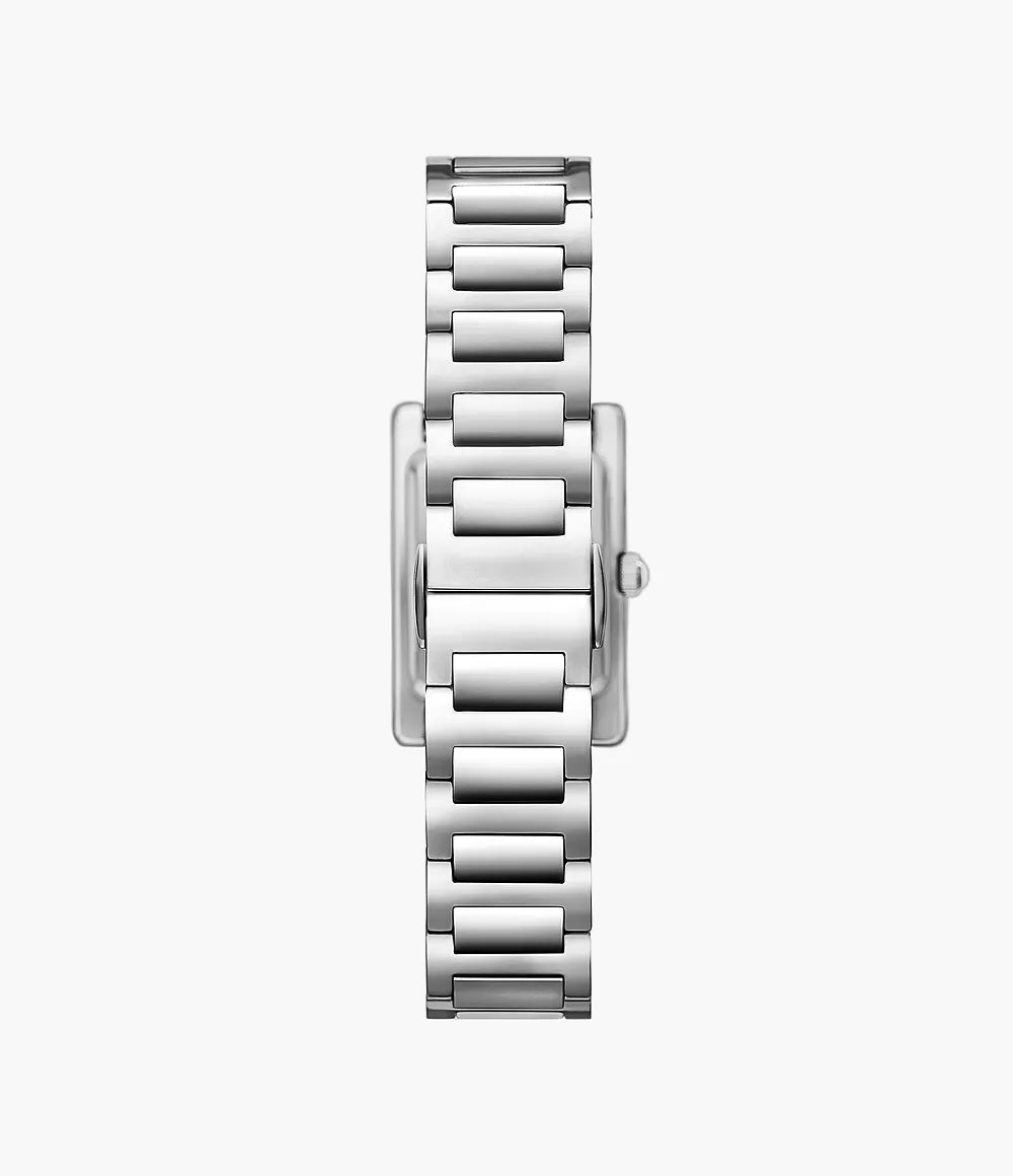 Emporio Armani Two-Hand  Mother Of Peral Dial Stainless Steel Ladies  Watch- AR11625