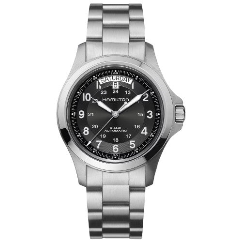 Hamilton Khaki Field King Black Dial Men's Automatic Watch- H64455133