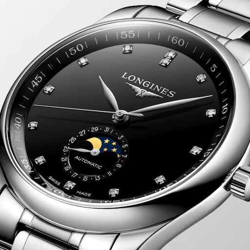 Longines Master Collection Moonphase Black Dial 40mm Men's Watch - L2.909.4.57.6