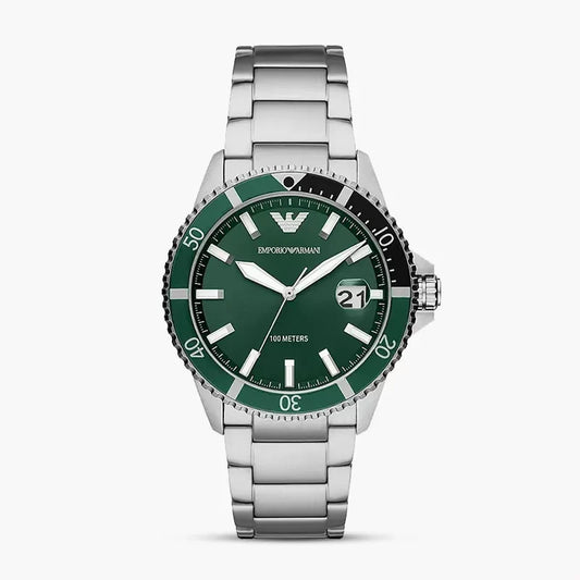 Emporio Armani Green Dial Men's Watch-AR11338