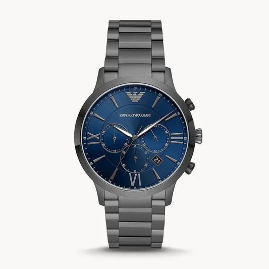 Emporio Armani Blue Dial Men's Chronograph Watch- AR11348