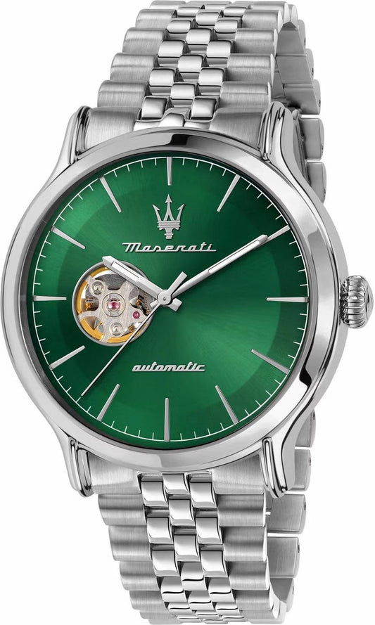 Maserati Epoca Automatic Green Dial BR SS Men's Watch - R8823118010