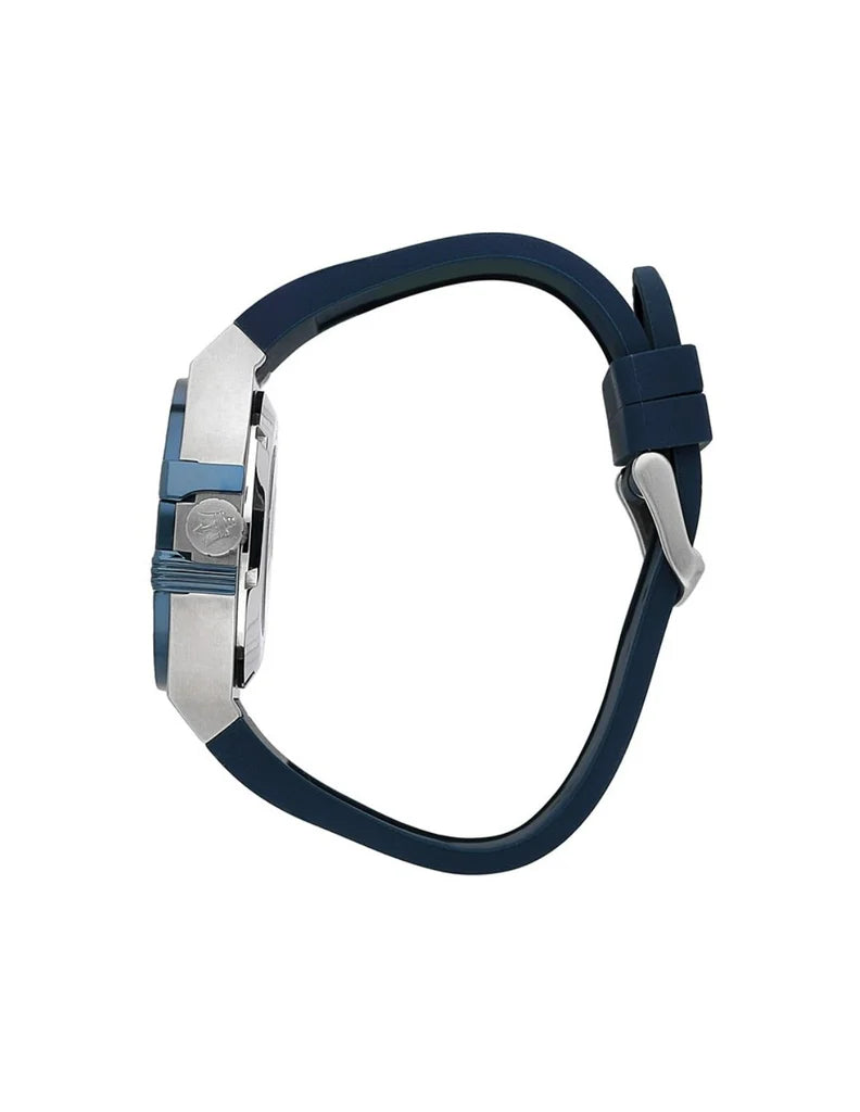 Maserati Potenza Skeleton Dial Blue Silicone Strap Men's Watch- R8821108028