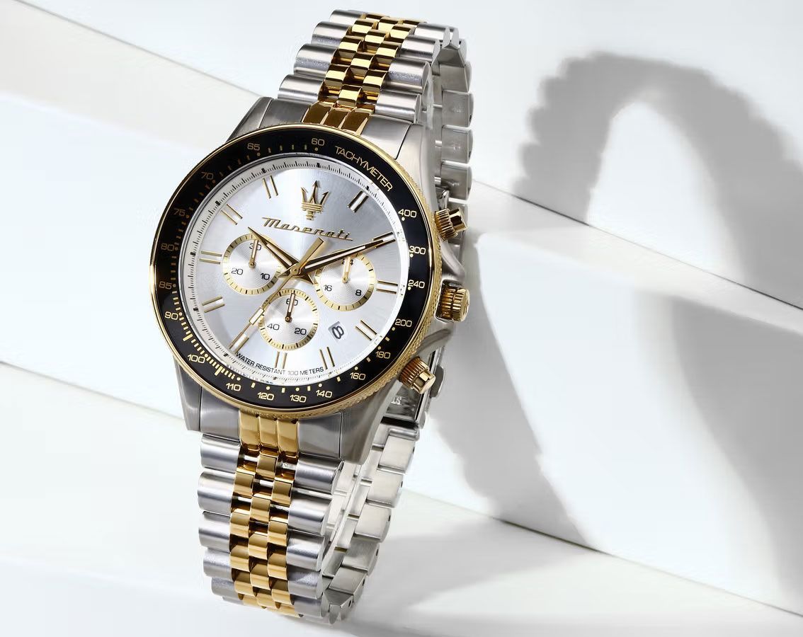 Maserati Sfida Two-Tone Chronograph with Date Men's Watch - R8873640024