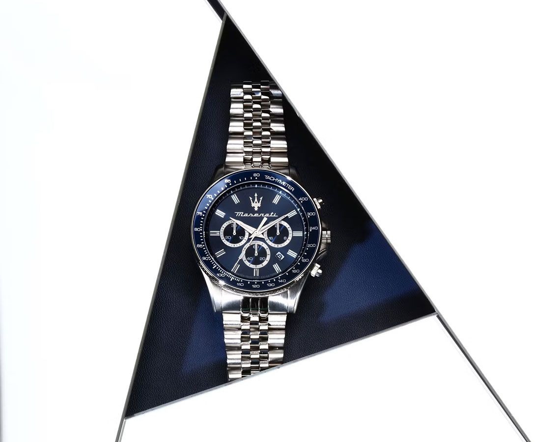 Maserati Sfida Blue Dial Chronograph with Date Men's Watch - R8873640025