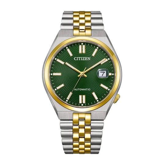 Citizen Tsuyosa Two-Tone Green Dial Men's Watch - NK0024-54X