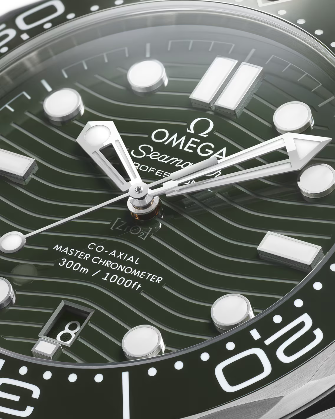 Omega Seamaster Diver 300M Green Dial Men's Watch - 210.30.42.20.10.001