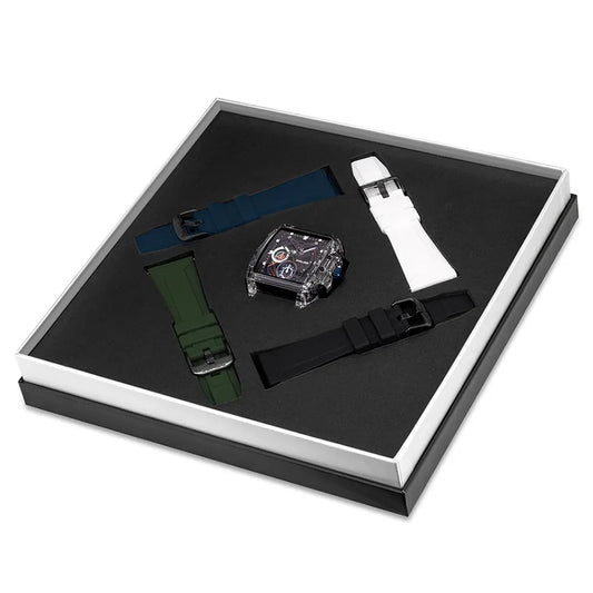 Police Quartz With Three Extra Silicone Straps Box Set Men's Watch-PEWGO0052401-SET