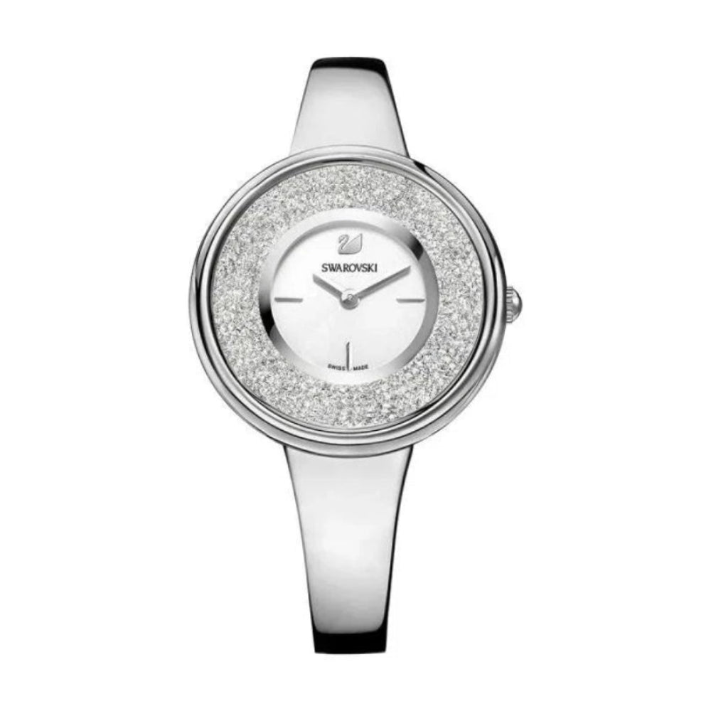Swarovski Crystalline Pure Silver Dial Silver Steel Strap Ladies Watch - 5269256