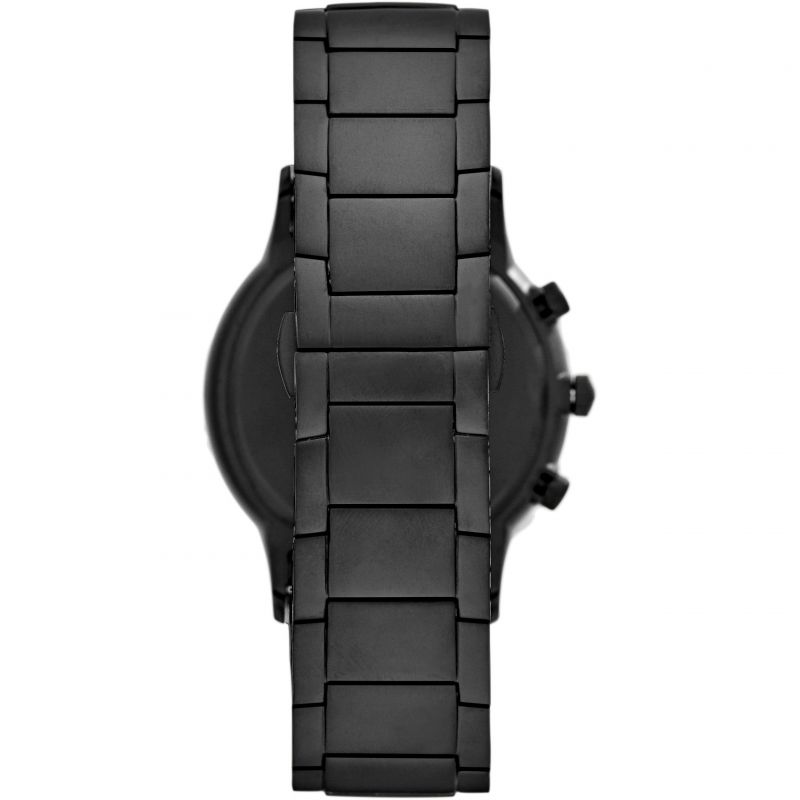 Emporio Armani Black Stainless Steel Chronograph Watch- AR11275