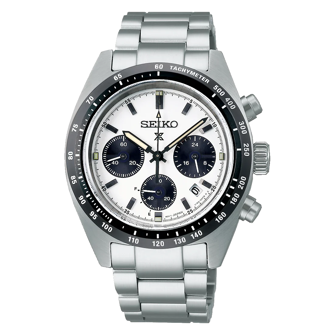 Seiko Prospex "Panda" Speedtimer Solar Quartz Men's Watch- SSC813P1