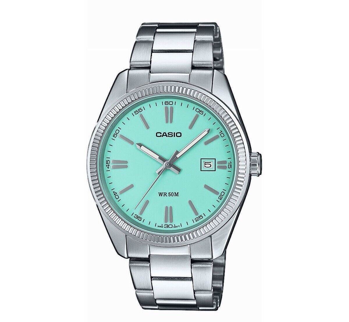 Casio Datejust Tiffany Blue Mens Watch- MTP1302D-2A2VT