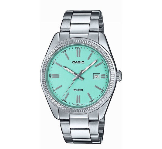 Casio Datejust Tiffany Blue Mens Watch- MTP1302D-2A2VT