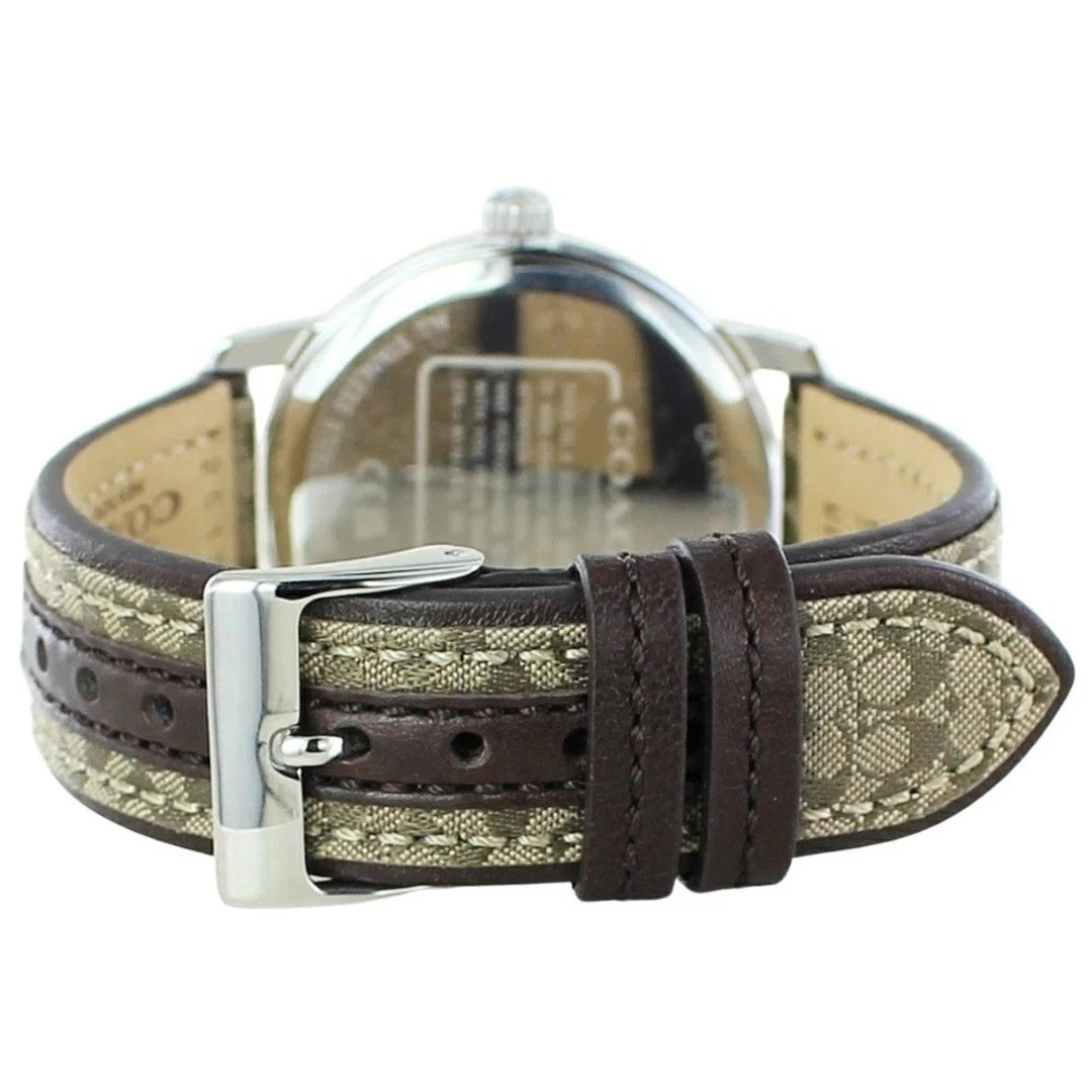 Coach Pink Dial Leather Strap Ladies Watch - 14503404
