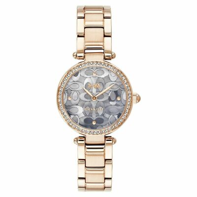 Coach Rose Gold  Floral Dial Ladies Watch - 14503226