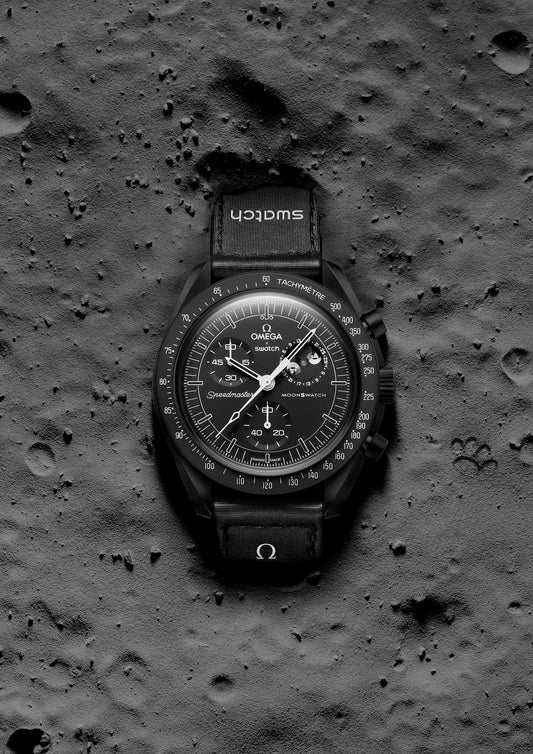 OMEGA x Swatch Mission to the Moonphase Snoopy New Moon Men's Watch - SO33B700