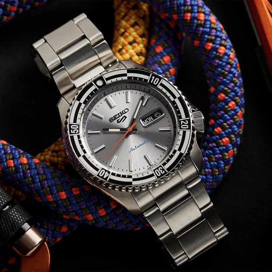Seiko 5 Sports Retro Colour Men's Watch - SRPK09K1