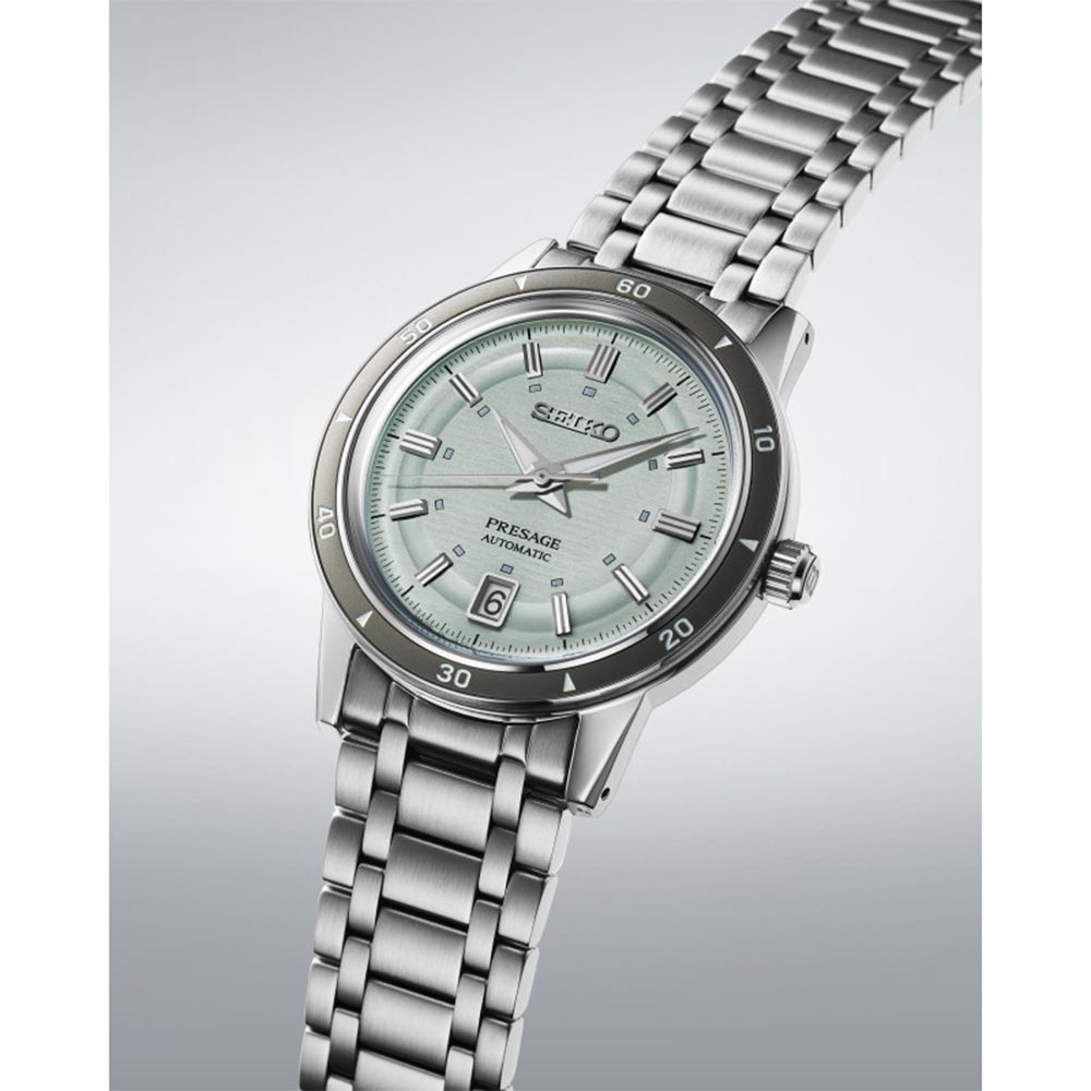 Seiko Presage  Stainless Steel Mint Dial Automatic Men's Watch - SRPL71