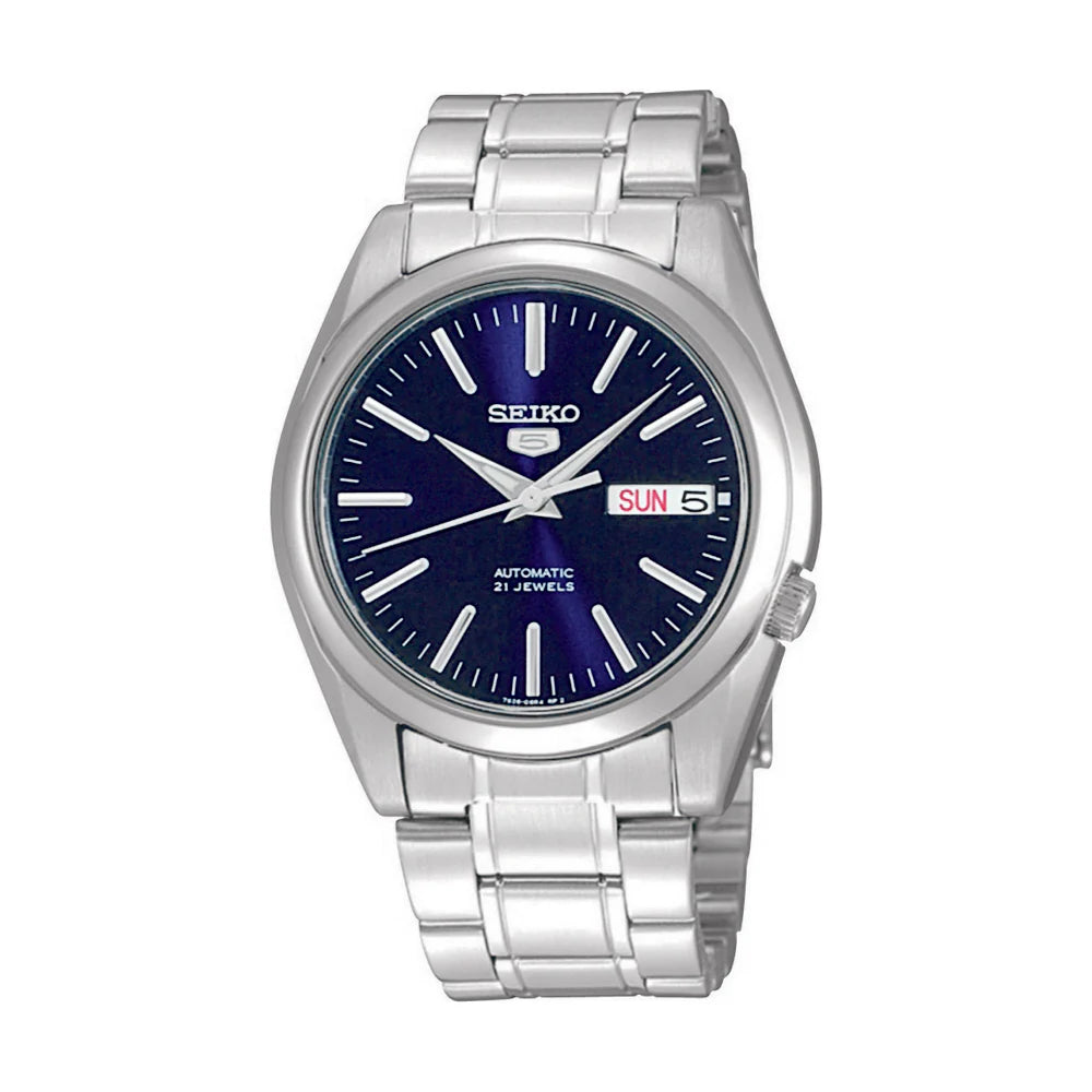 Seiko 5 Automatic Blue Dial Stainless Steel Bracelet Men’s Watch - SNKL43K1