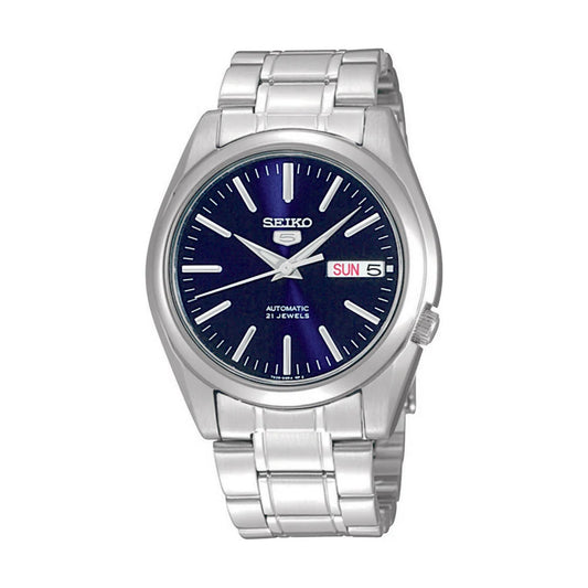 Seiko 5 Automatic Blue Dial Stainless Steel Bracelet Men’s Watch - SNKL43K1