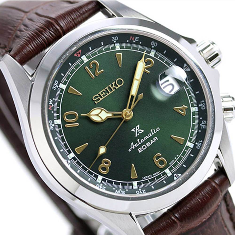 Seiko Prospex Alpinist Green Dial Men's Automatic Watch- SPB121J1