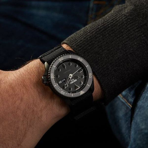 Seiko 5 Sports Black Dial Men's Watch - SRPD79K1