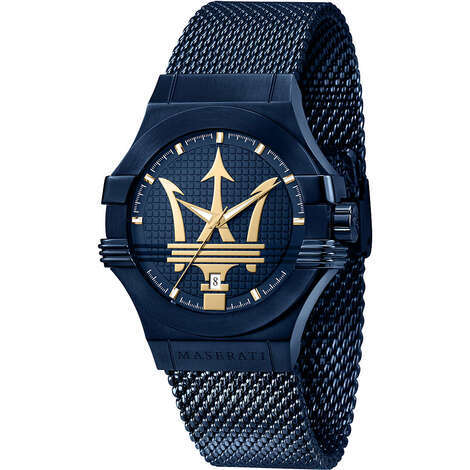 Maserati Potenza Mesh Chain All Blue Men's Watch- R8853108008