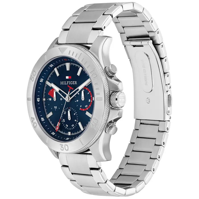 Tommy Hilfiger Bryan Navy Dial Stainless Steel Men's Watch - 1792113