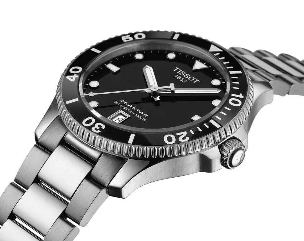 Tissot Seastar 1000 Black Dial Quartz Men's Watch - T120.410.11.051.00