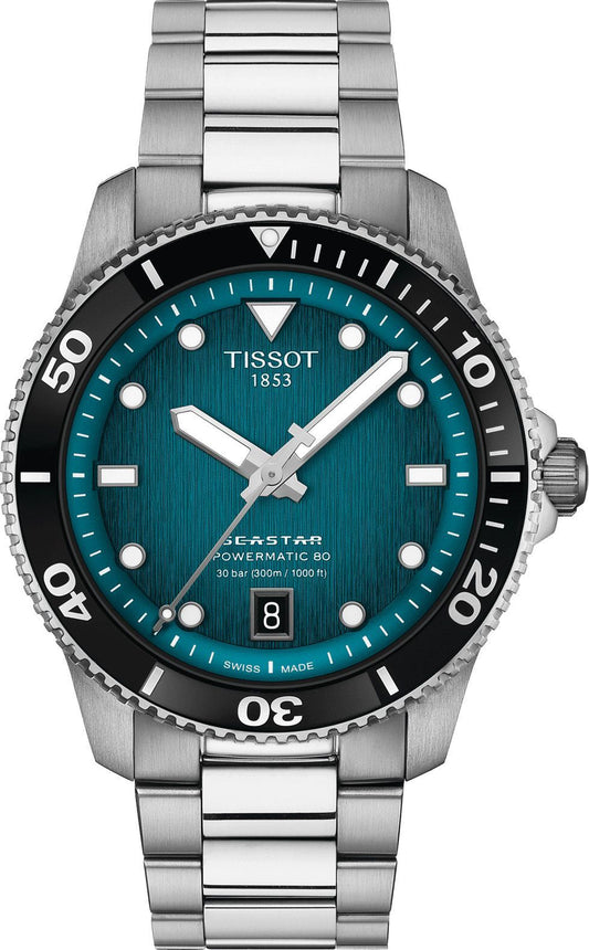 Tissot Seastar 1000 Powermatic 80 Blue Dial Men's Watch - T120.807.11.091.00