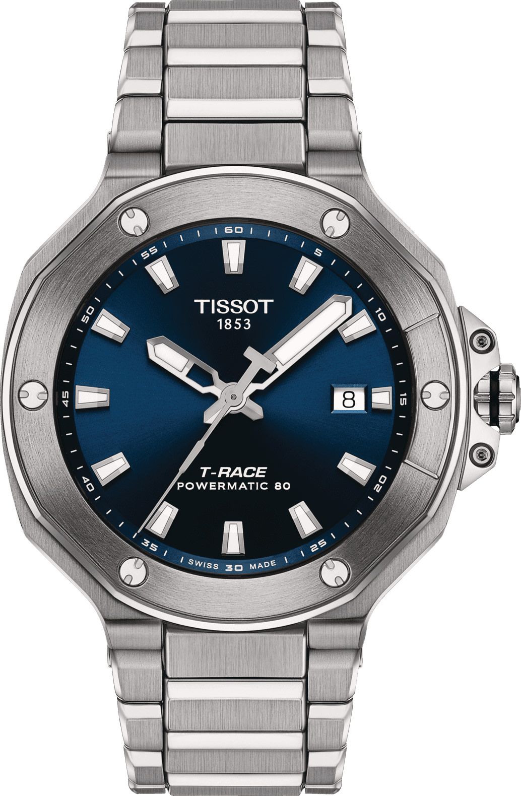 Tissot T-Race Powermatic 80 41 mm Blue Dial Men's Watch - T141.807.11.041.00