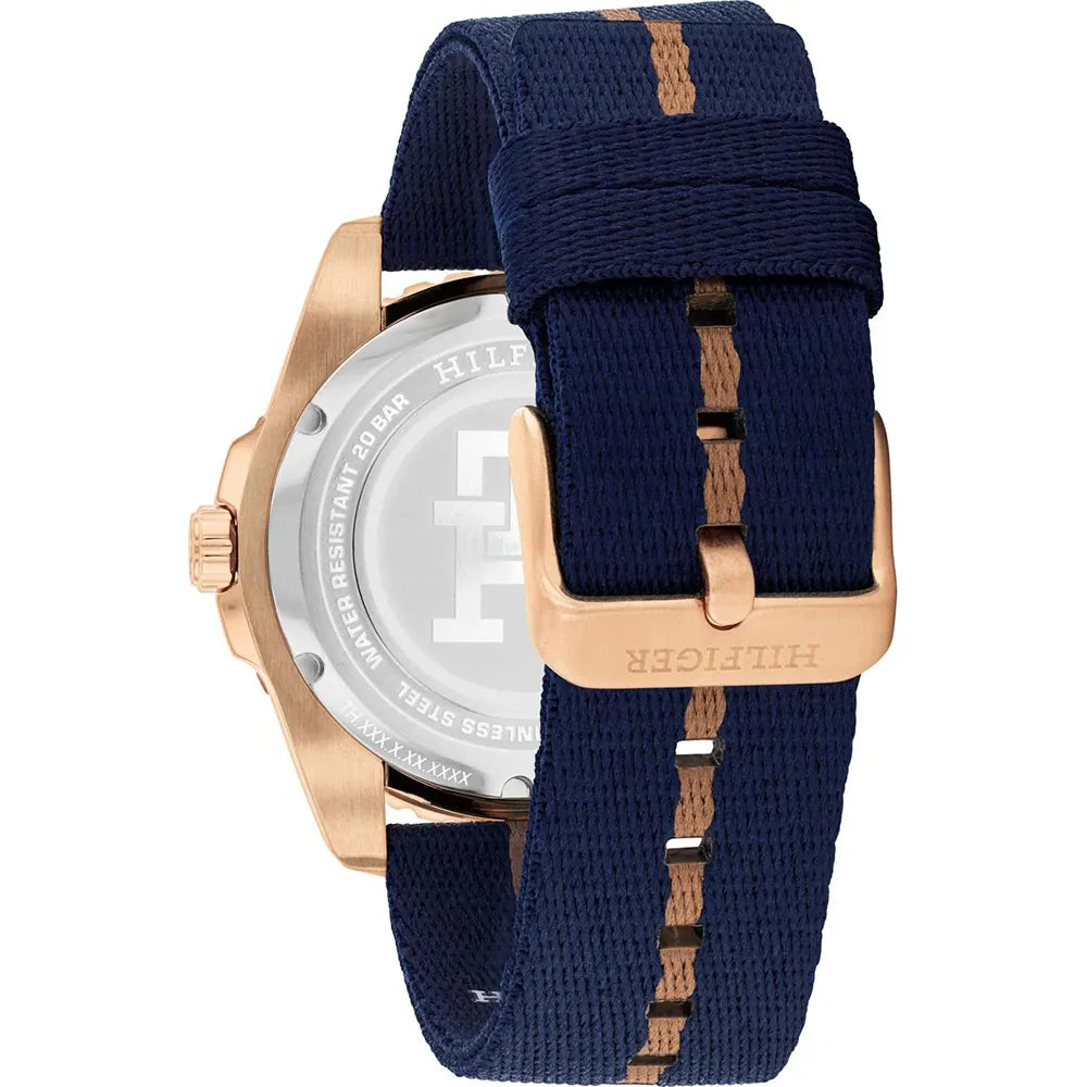 Tommy Hilfiger Blue Dial Ocean Strap Men's Watch - 1792130