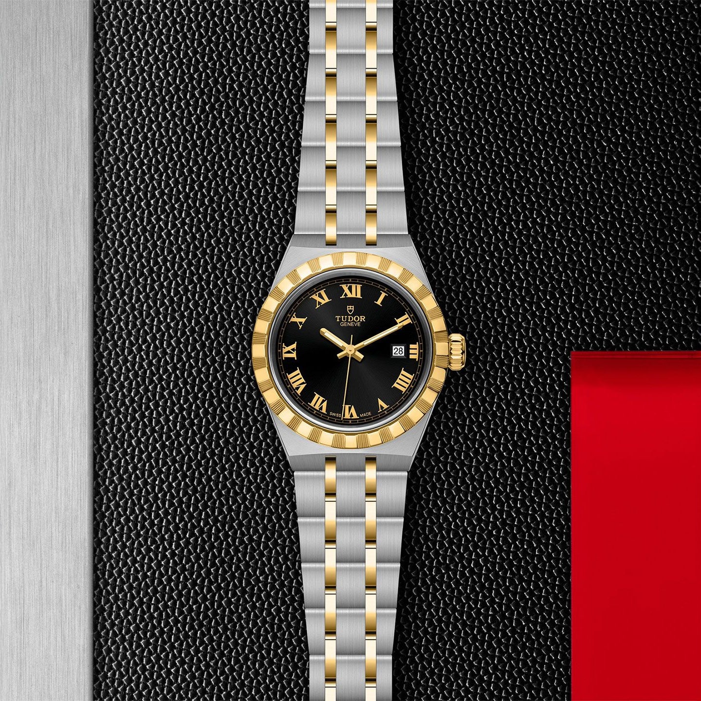 Tudor Royal Black Dial 28mm Ladies Watch - M28303-0003