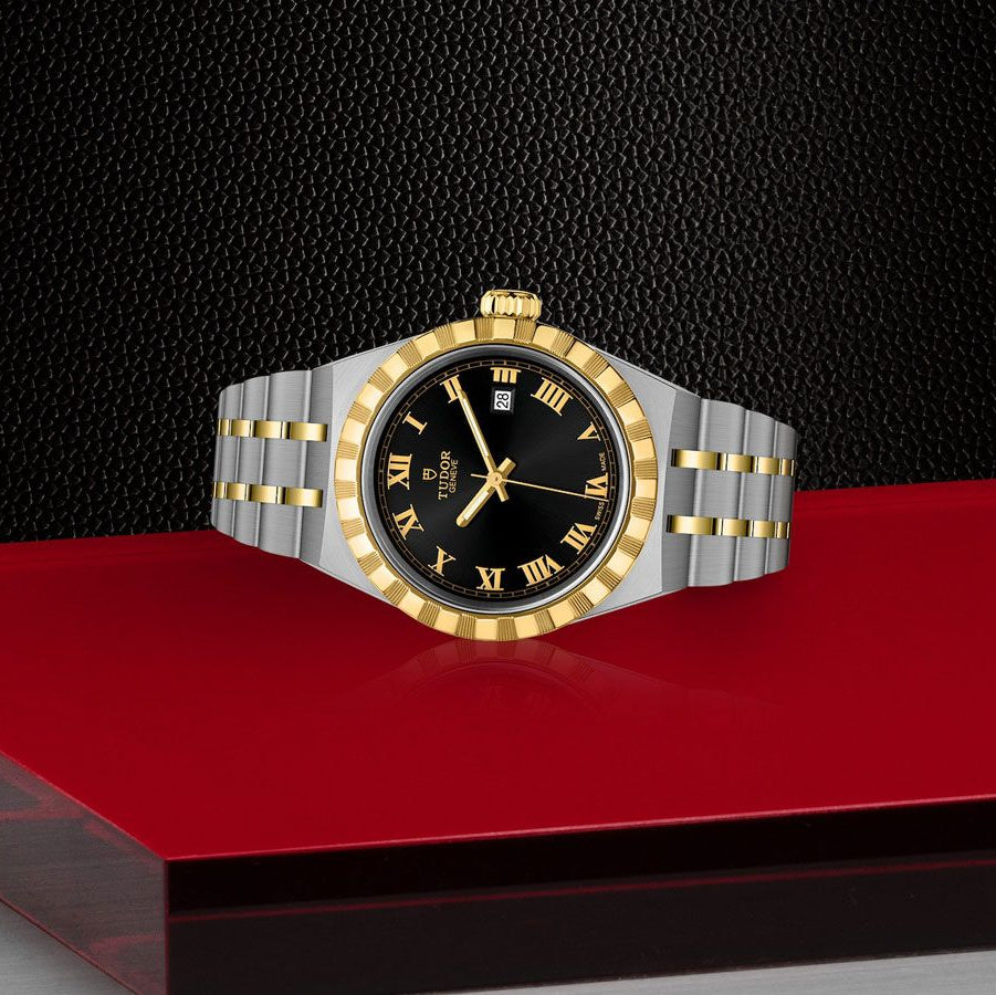 Tudor Royal Black Dial 28mm Ladies Watch - M28303-0003