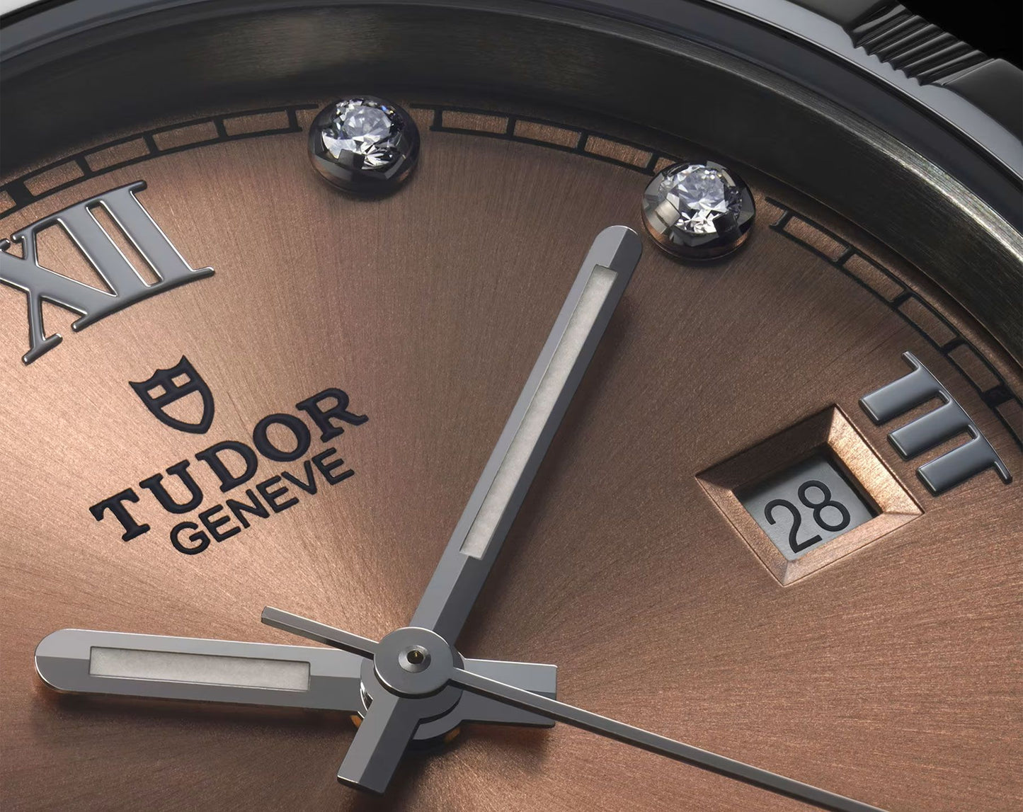 Tudor Royal Salmon Dial 38mm with Diamond Men's Automatic Watch - M28500-0009