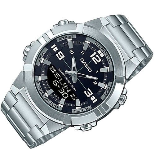 Casio Standard Analog Digital Dual Time Men's Watch- AMW-870D-1AVDF