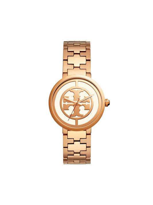 Tory Burch  Reva Rose Gold-Tone Stainless Steel Female  Watch- TBW4028